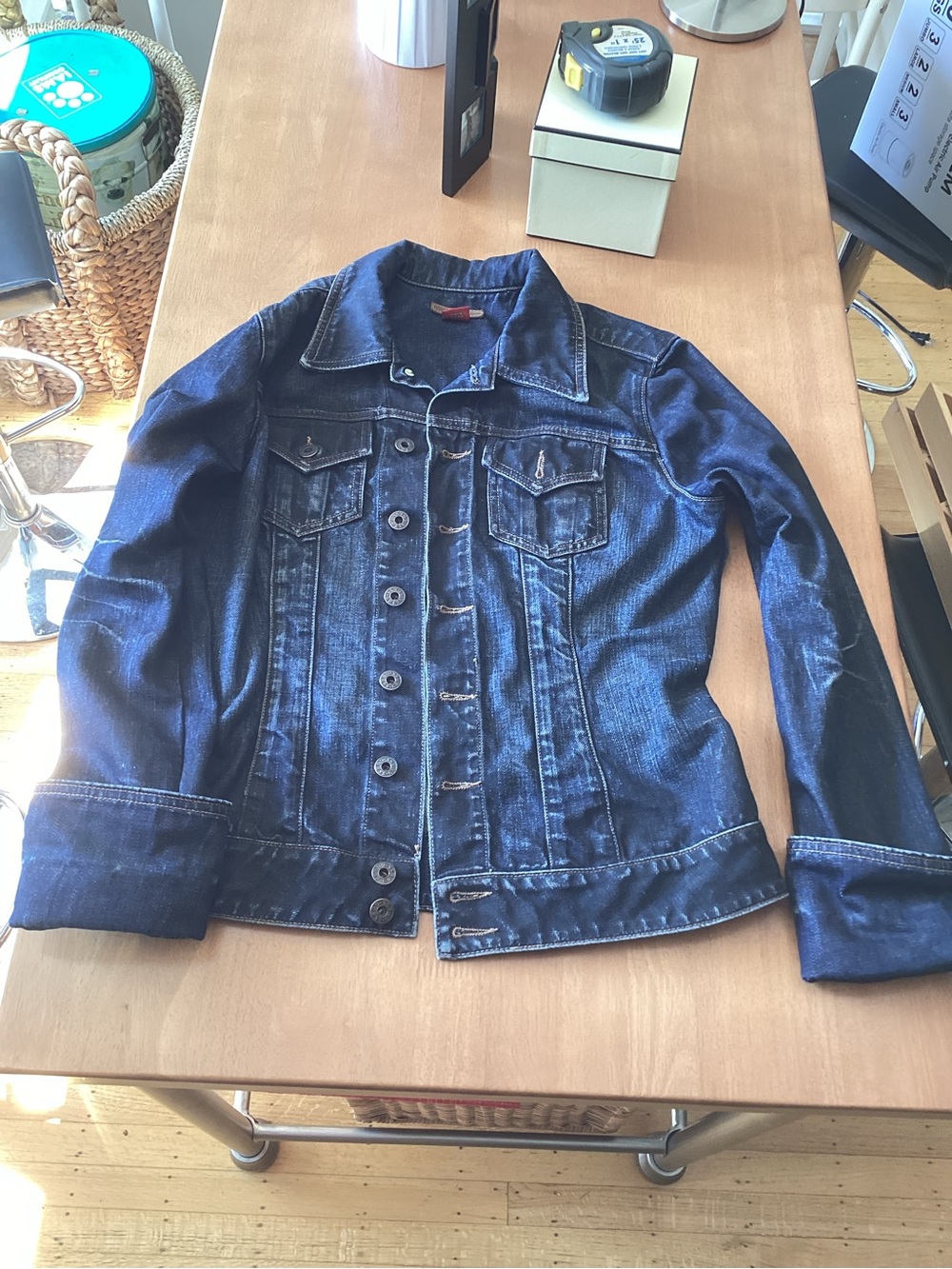 Guess Classic Dark Blue Denim Jacket